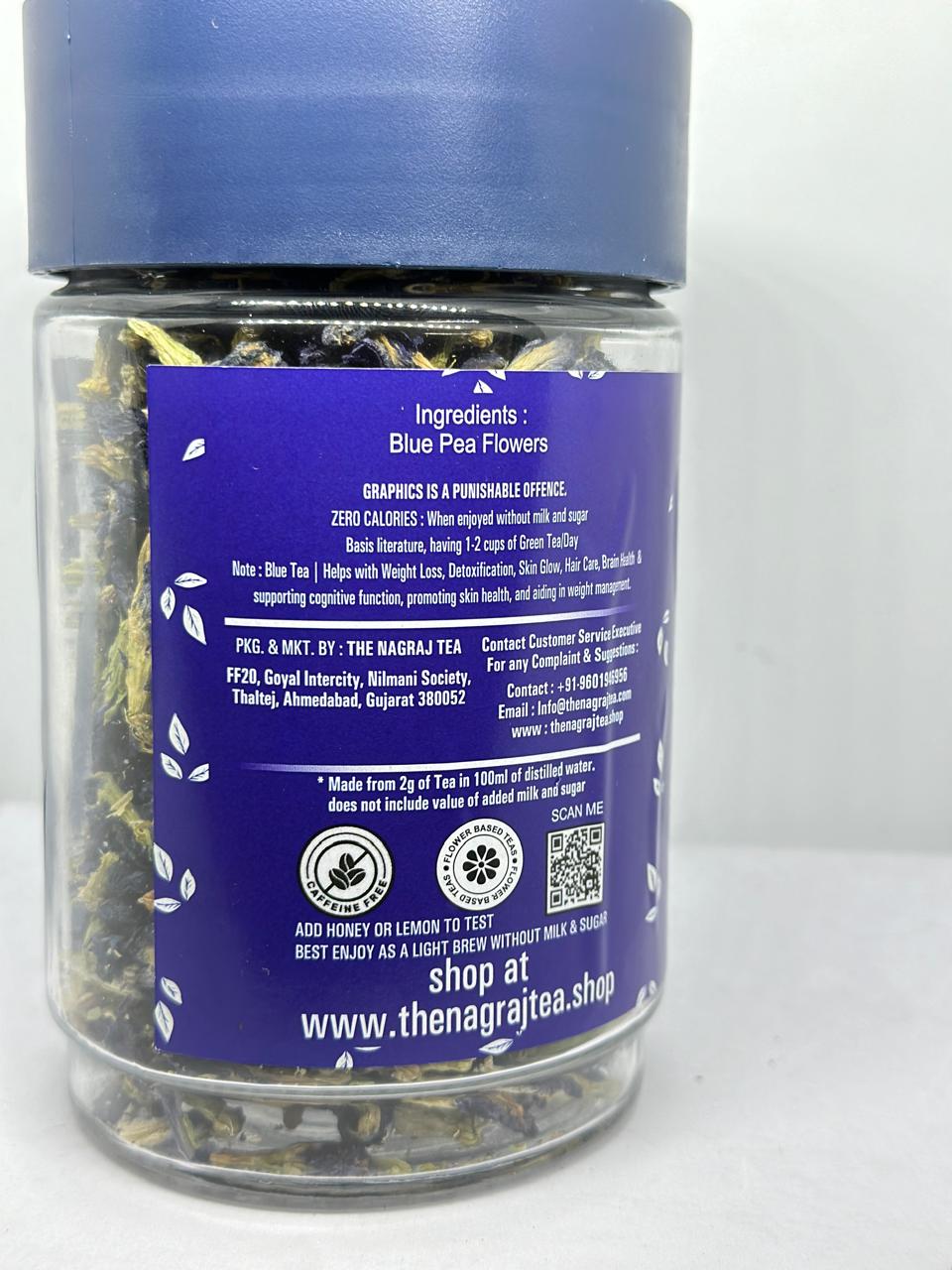 Butterfly Pea Flower Herbal Blue Tea | The Nagraj Tea